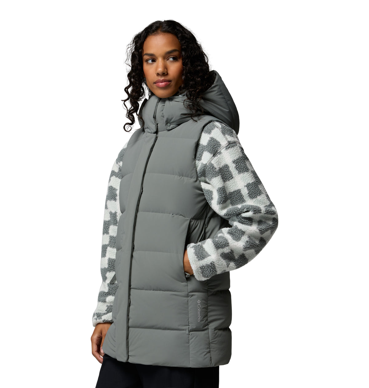 Chaleco Térmico para Mujer Columbia Amaze Puff Mid Hooded Vest