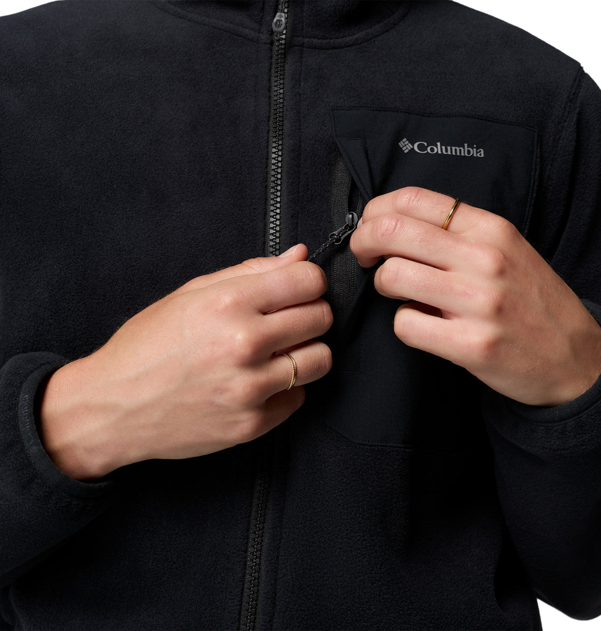 Chamarra de Fleece para Mujer Columbia Pacific Arch 200 Hooded Full Zip Fleece