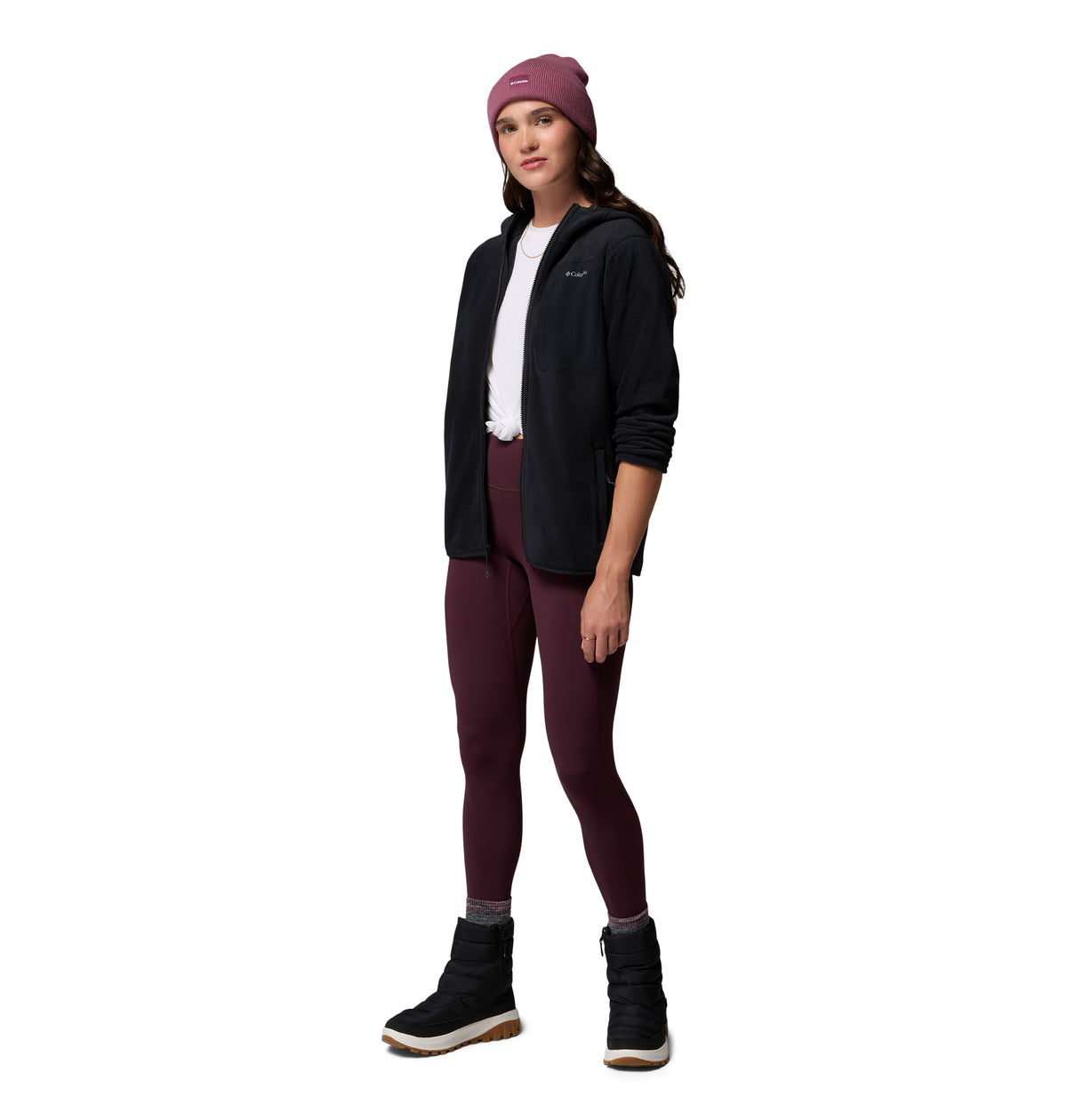 Chamarra de Fleece para Mujer Columbia Pacific Arch 200 Hooded Full Zip Fleece