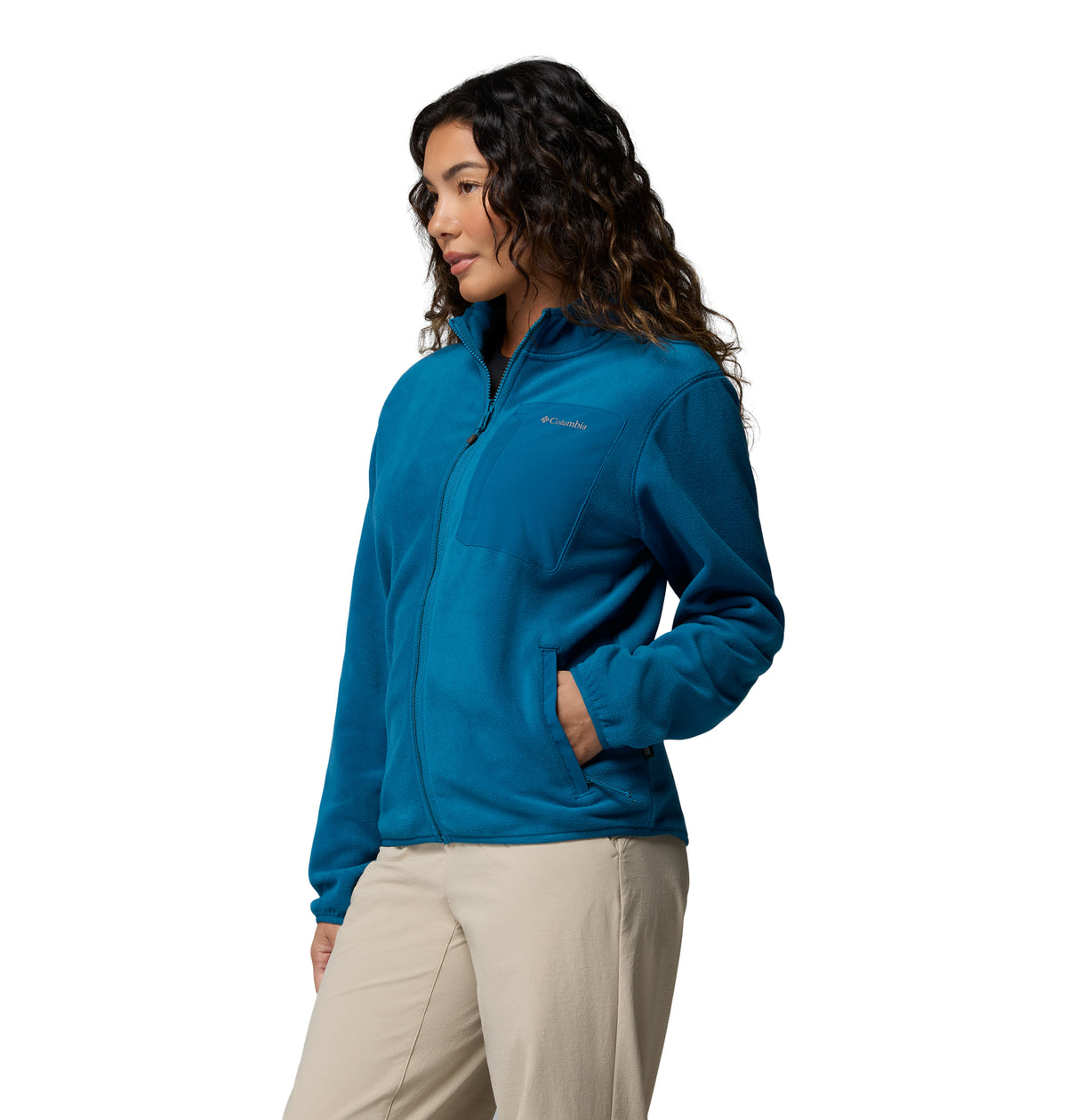Chamarra de Fleece para Mujer Columbia Pacific Arch 200 Hooded Full Zip Fleece