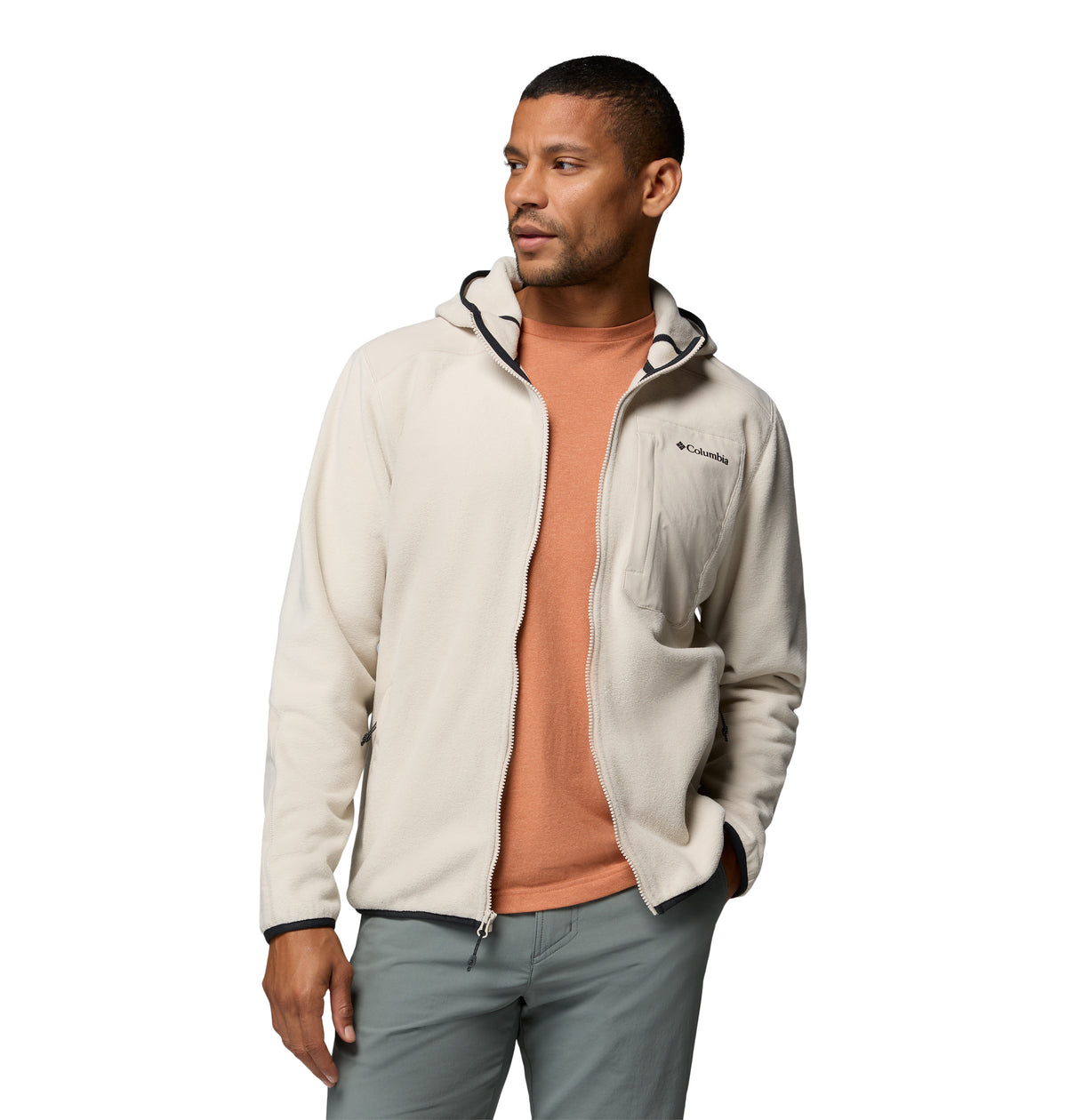 Chamarra de Fleece para Hombre Columbia Pacific Arch 200 Hooded FZ Fleece