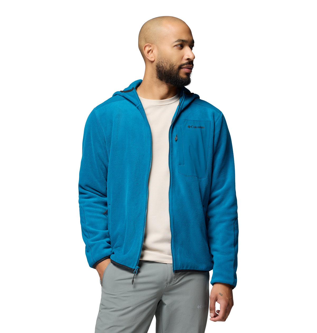 Chamarra de Fleece para Hombre Columbia Pacific Arch 200 Hooded FZ Fleece