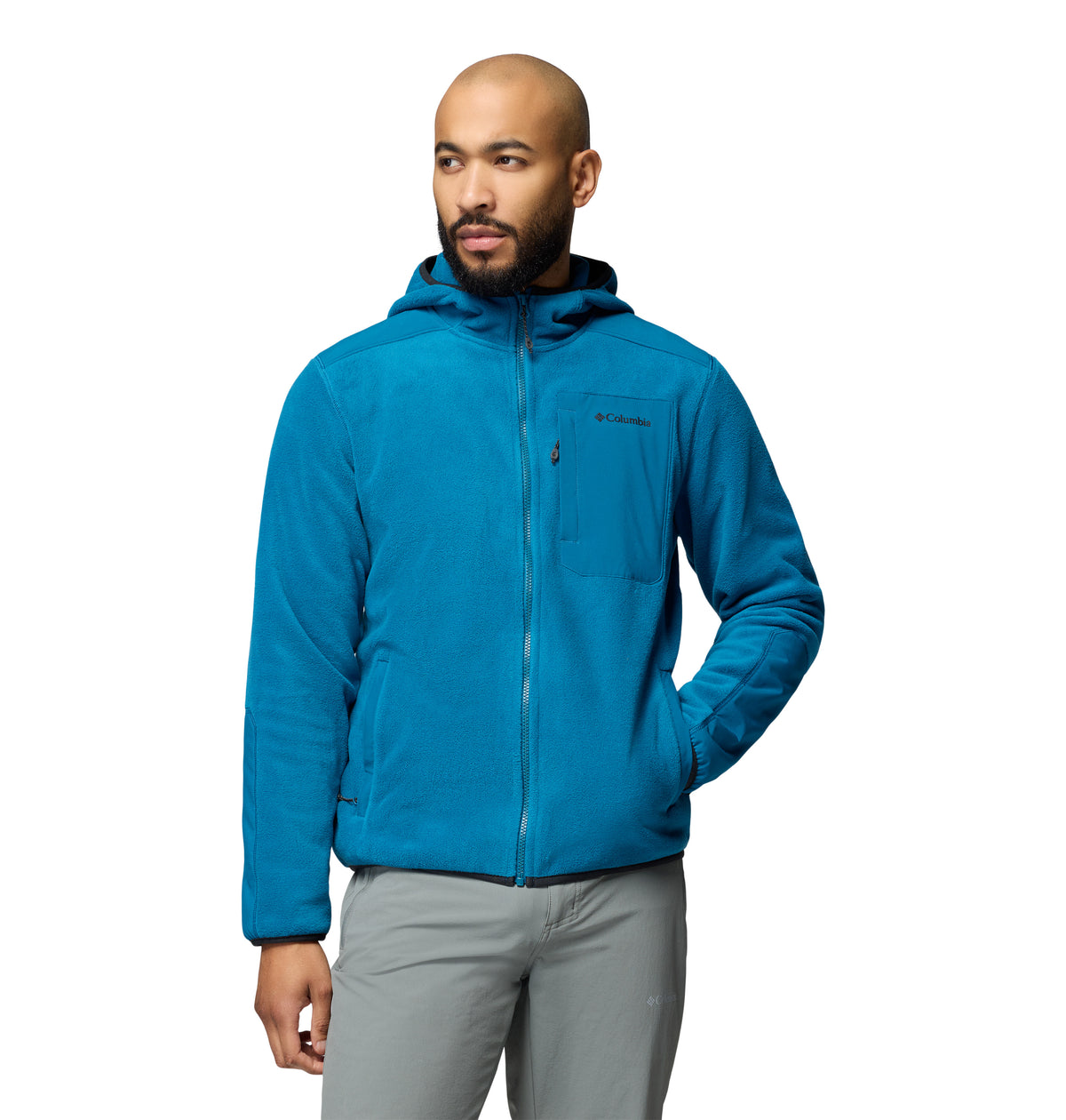 Chamarra de Fleece para Hombre Columbia Pacific Arch 200 Hooded FZ Fleece