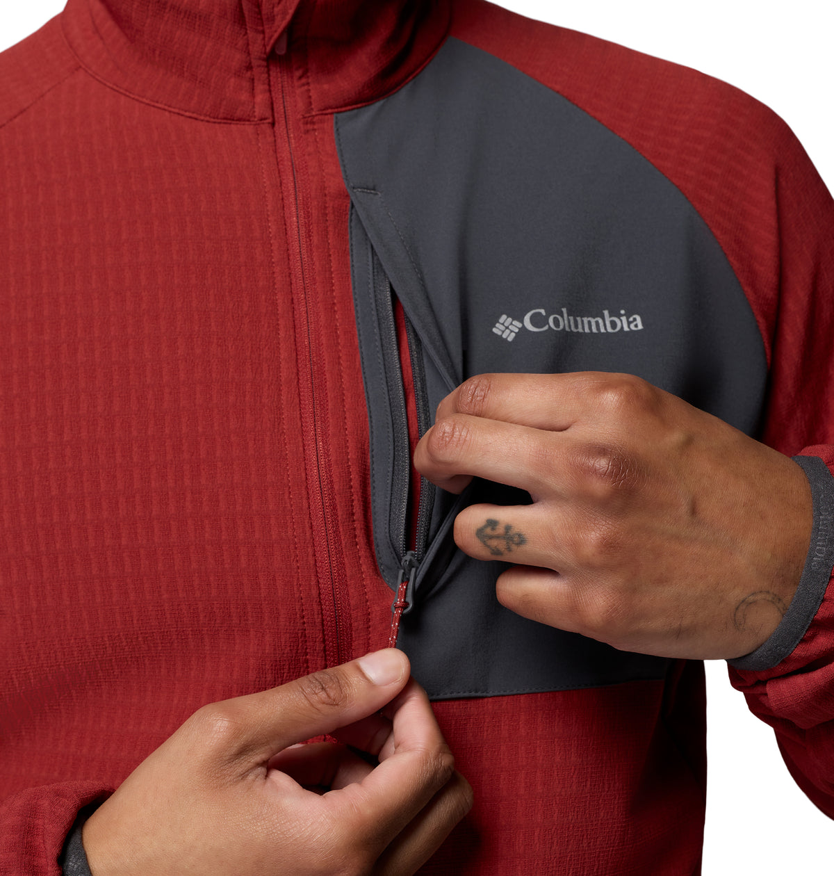 Chamarra de Trail Running para Hombre Columbia Superior Summit Grid Full Zip M