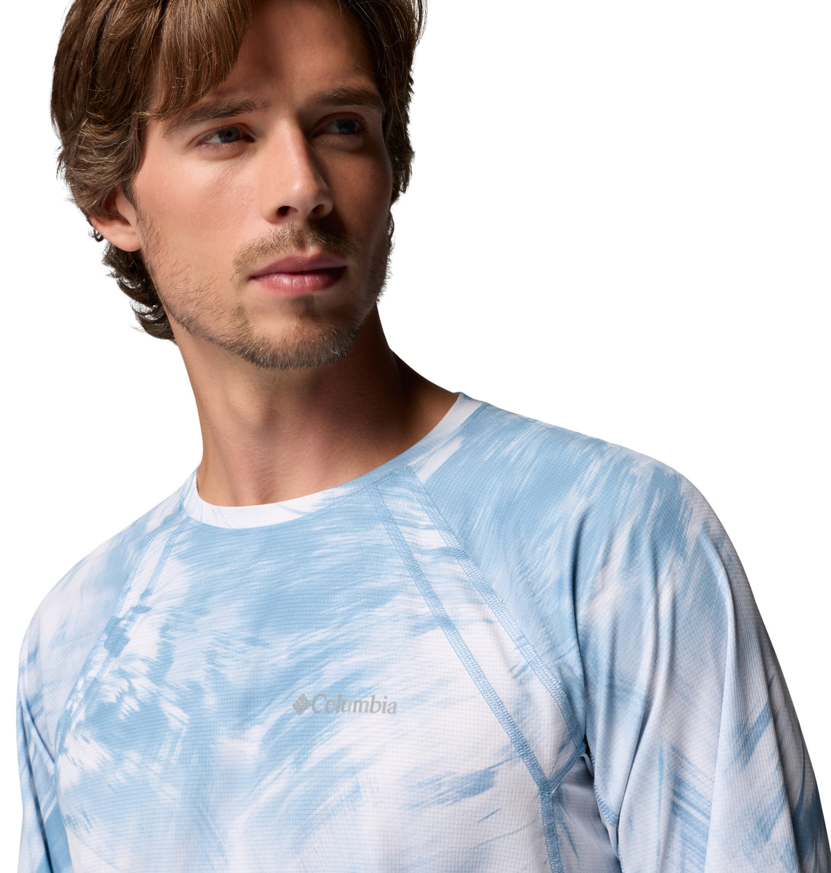 Playera de Trail Running para Hombre Columbia Stealth Springs Printed LS Shirt