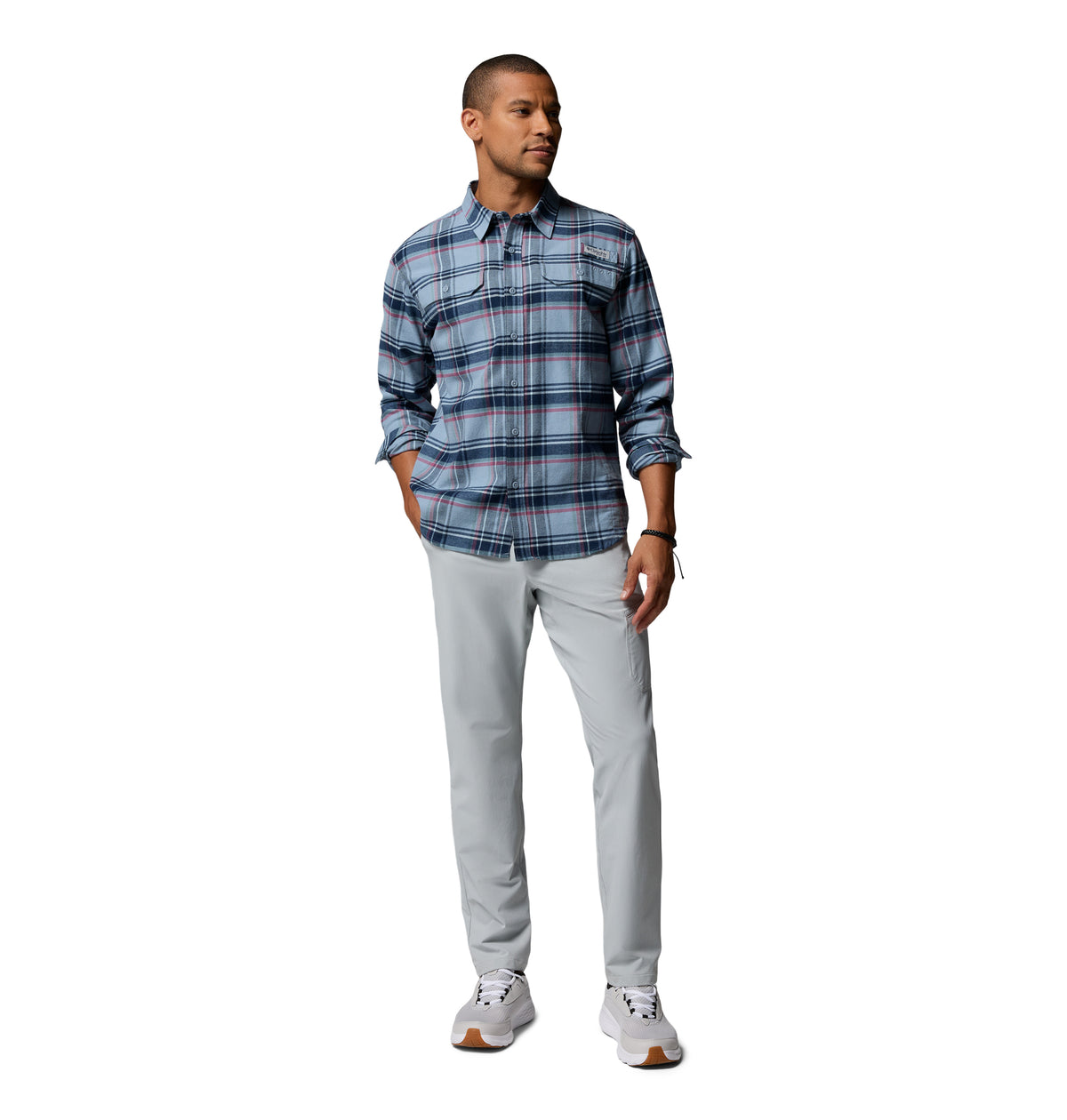 Camisa de Pesca de Franela PFG para Hombre Columbia PFG Topwater Tech Flannel