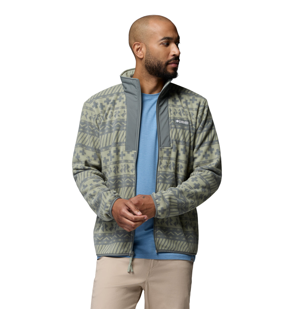 Chamarra de Fleece para Hombre Columbia Sequoia Grove II FZ Printed Fleece