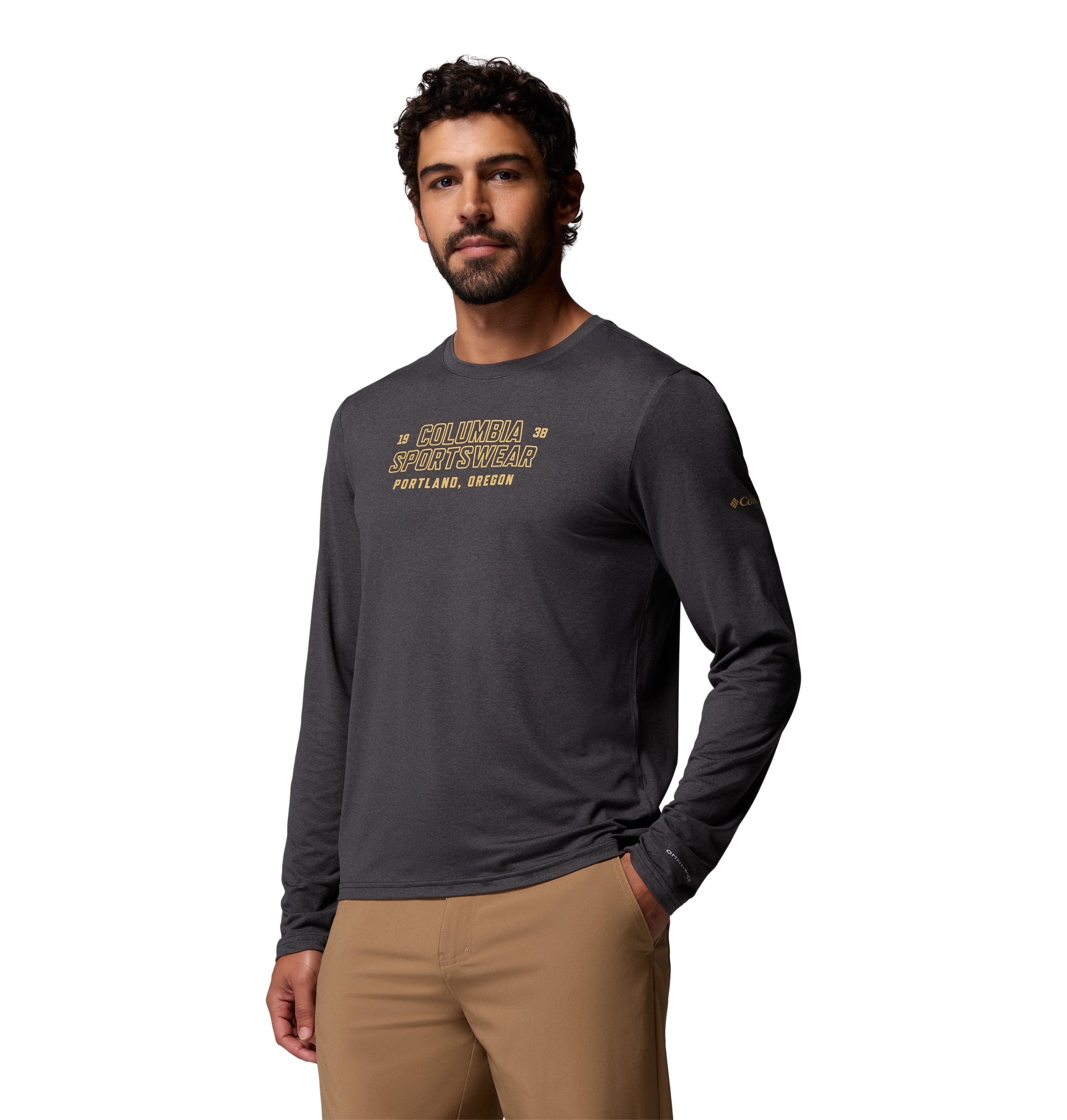 Playera de Manga Larga para Hombre Columbia Parsons Point LS Graphic Tee