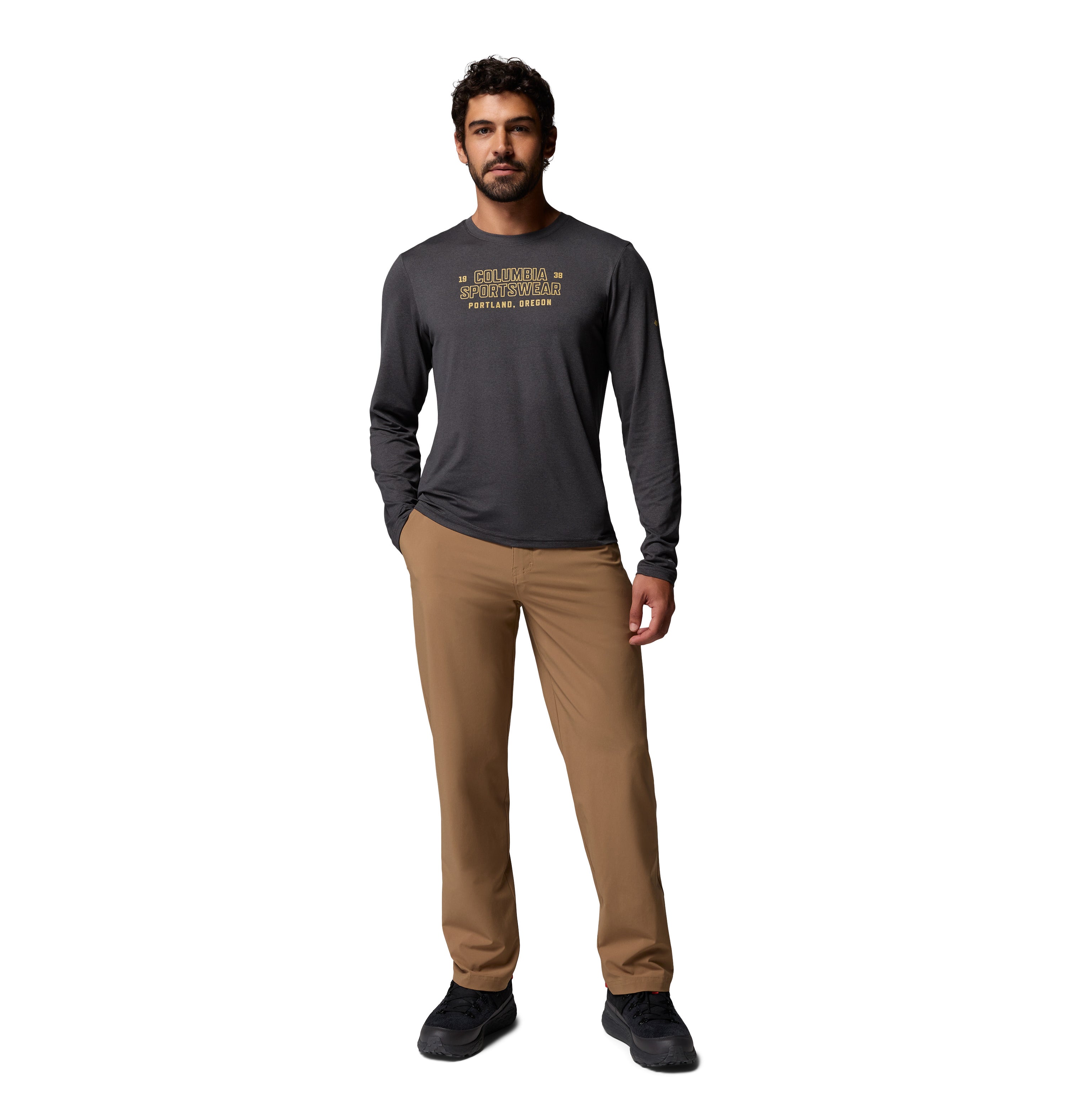 Playera de Manga Larga para Hombre Columbia Parsons Point LS Graphic Tee