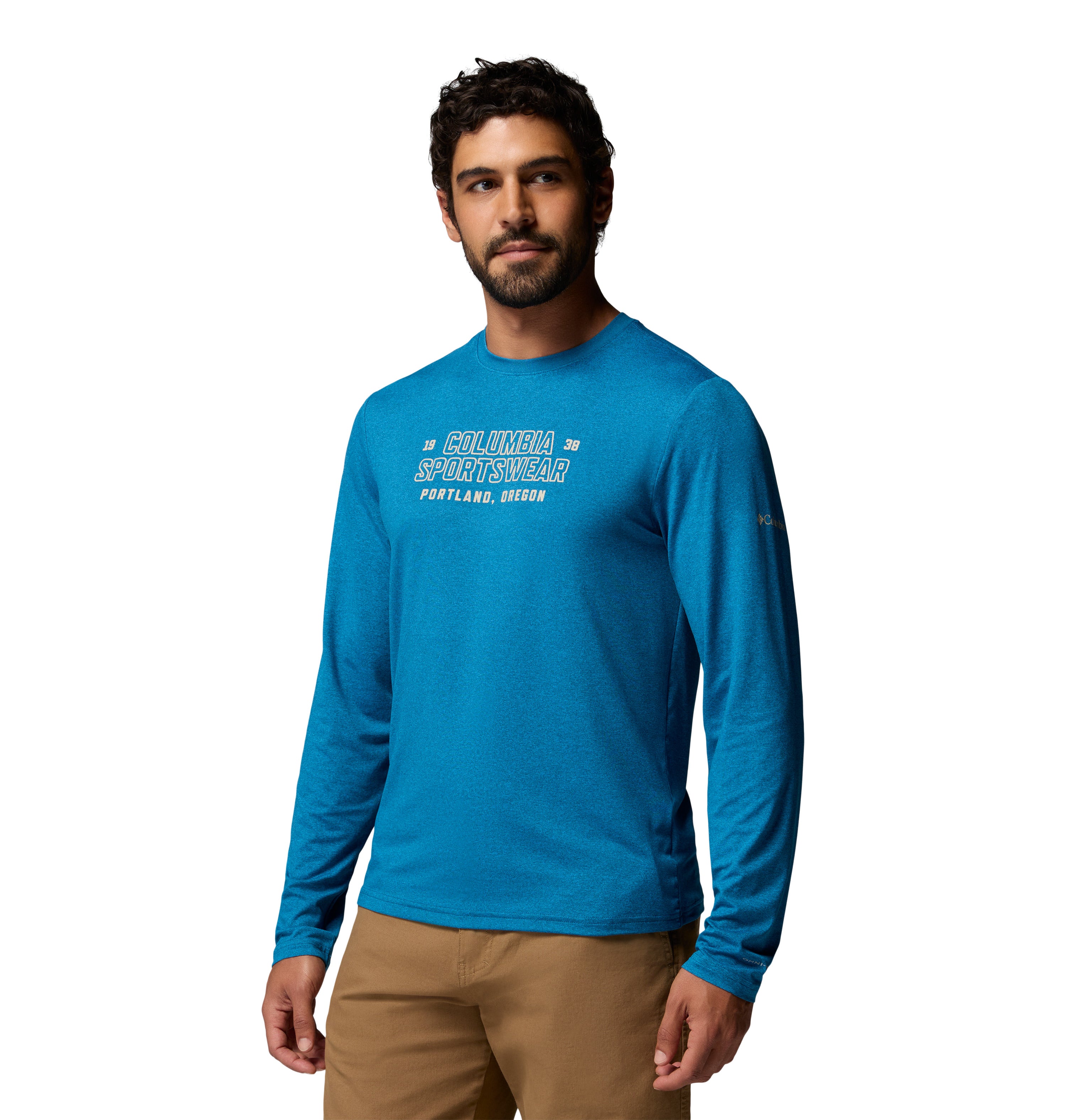 Playera de Manga Larga para Hombre Columbia Parsons Point LS Graphic Tee