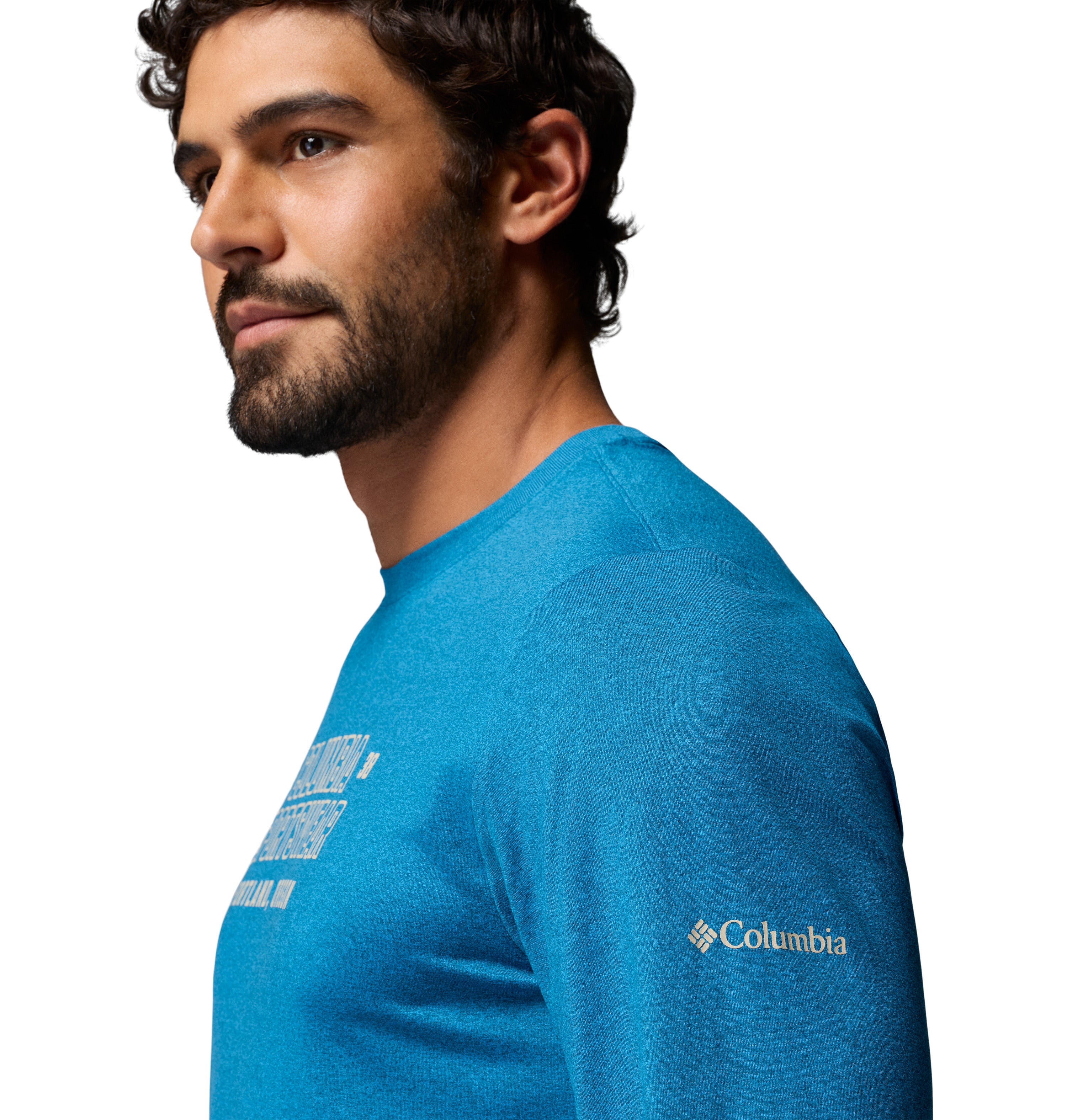 Playera de Manga Larga para Hombre Columbia Parsons Point LS Graphic Tee