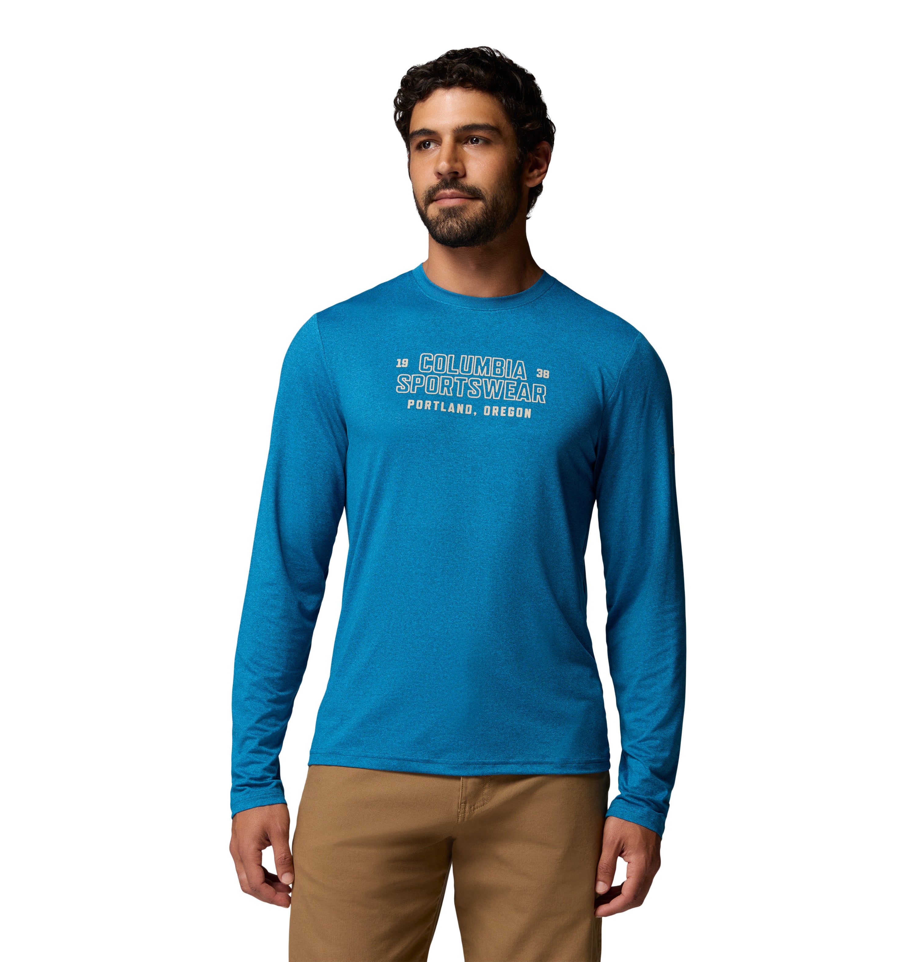 Playera de Manga Larga para Hombre Columbia Parsons Point LS Graphic Tee