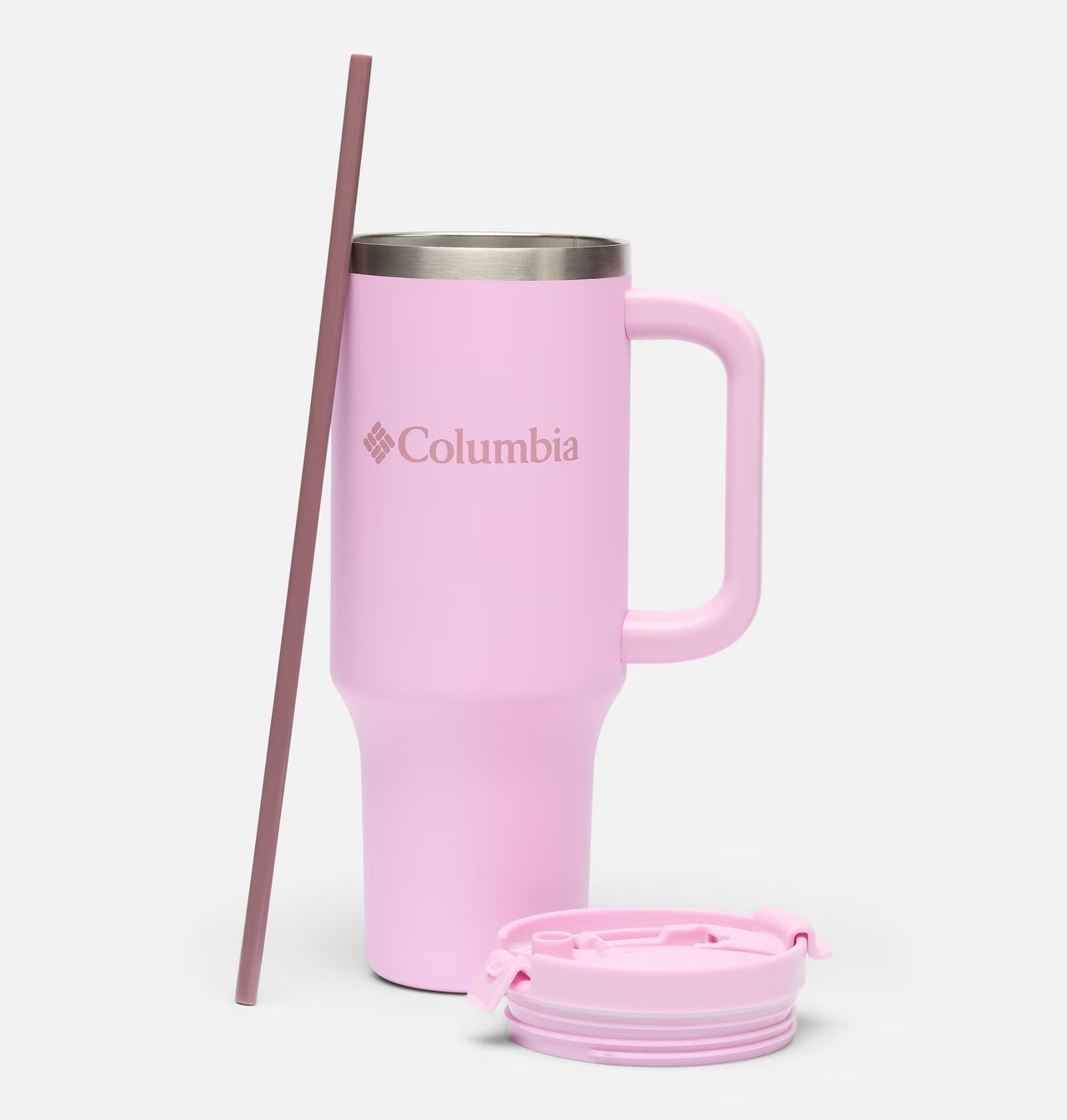 Termo tipo vaso 40 oz con asa acero inoxidable para uso diario y viajes Columbia 40 OZ SS Vacuum Tumbler with Handle
