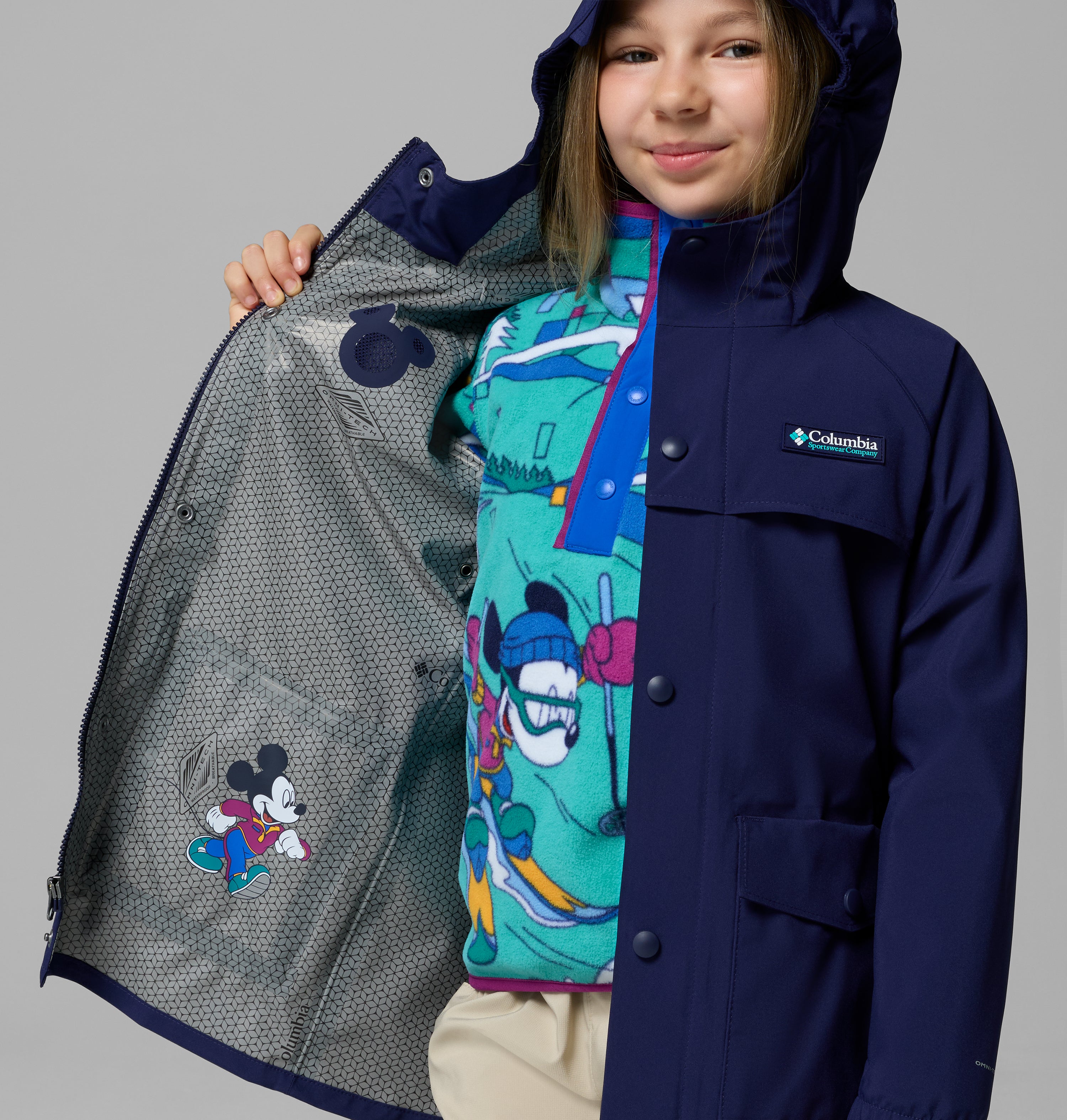 Chamarra Impermeable para niños Disney Mickey Ibex Rain Shell | Columbia MX