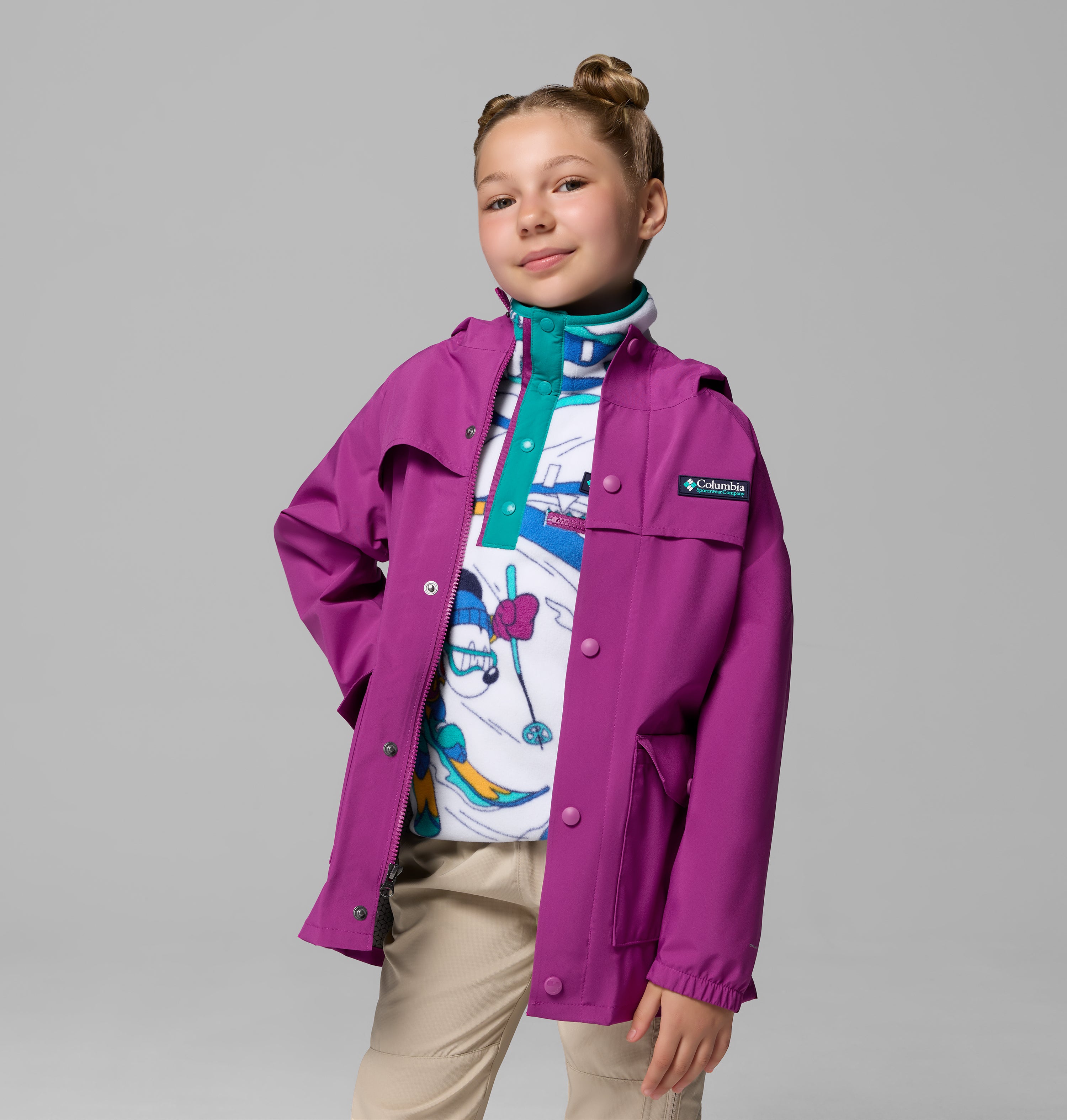 Chamarra impermeable para niños Disney Columbia Mickey Ibex Rain Shell