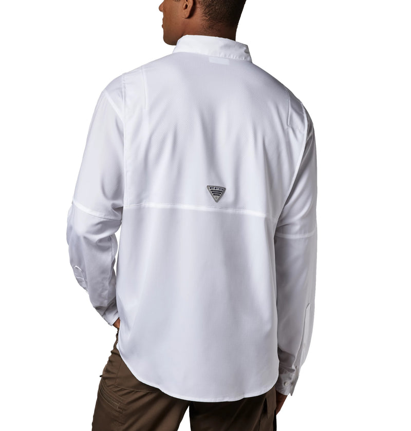Camisa columbia blanca manga larga deals
